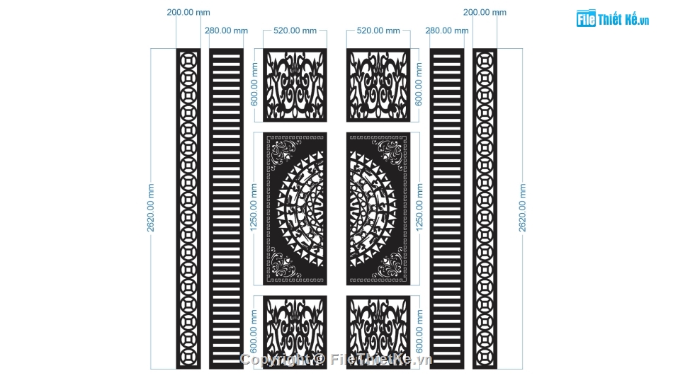 File cắt cổng cnc,cổng cắt cnc 2 cánh,File cổng 2 cánh cnc,mẫu cnc cổng 2 cánh
