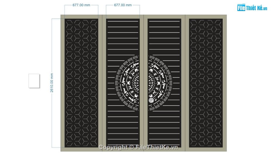 cổng cắt cnc,File cắt cổng cnc,cổng 4 cánh cnc