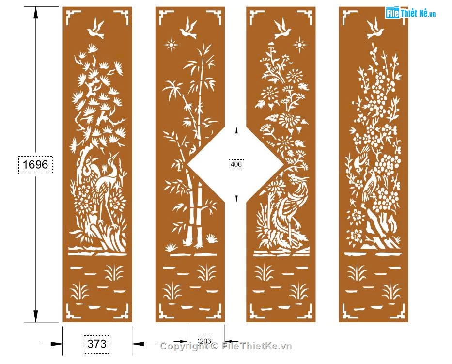 File cắt cổng cnc,cổng 4 cánh cnc,file cổng dxf đẹp