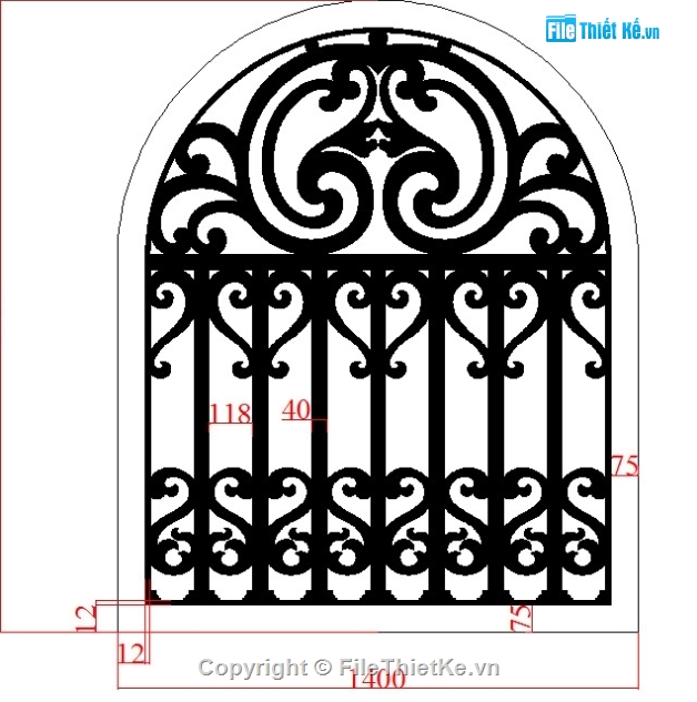 hàng rào,thiết kế hàng rào,mẫu cnc hàng rào,autocad hàng rào