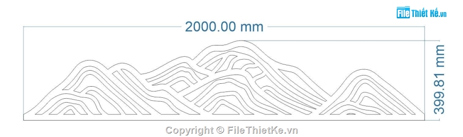 File cắt hoa văn cnc,mẫu cnc hình núi,file cắt cnc núi