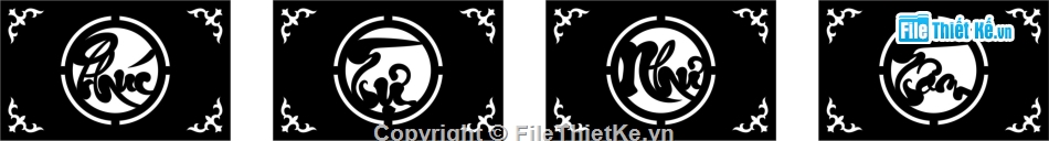 cnc chữ phúc,cổng cnc chữ phúc,chữ phúc cnc,phúc tự như tâm cnc