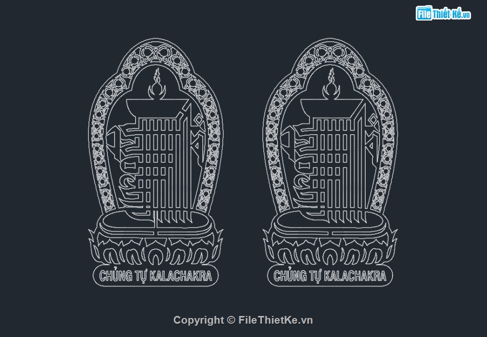 File CNC,Mẫu CNC,Chủng tự kalachakra