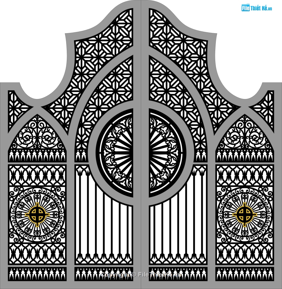 File cổng 2 cánh cnc,cổng phụ cnc,cn cổng 2 cánh
