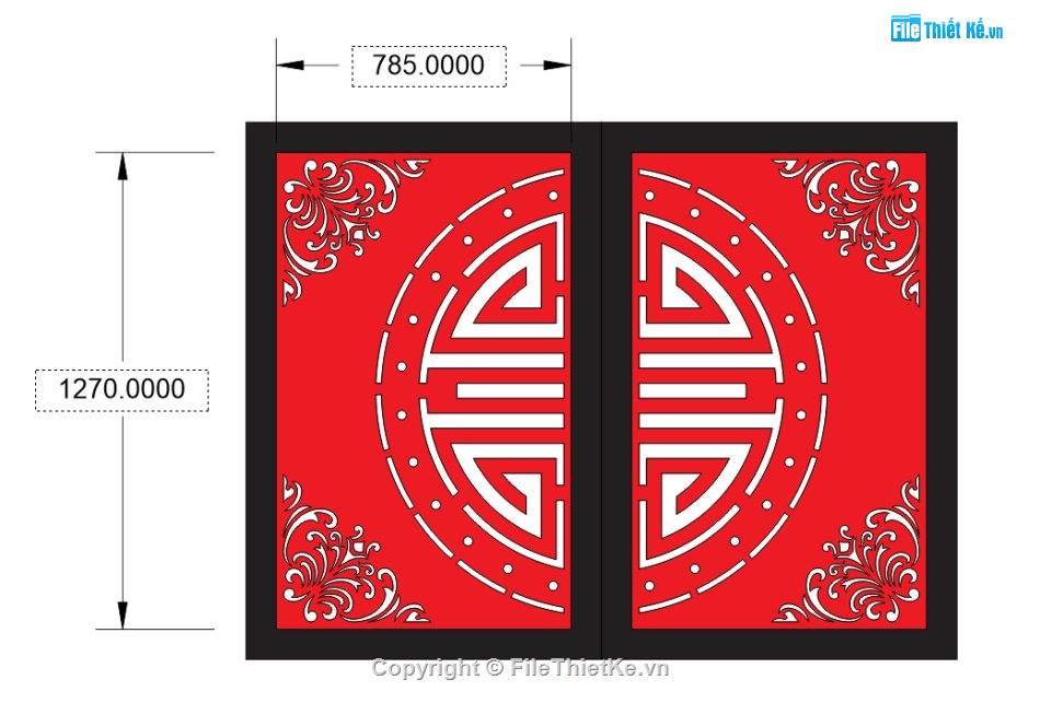 cổng chữ thọ cnc,File cổng 2 cánh cnc,cổng cnc chữ thọ,mẫu cnc cổng 2 cánh
