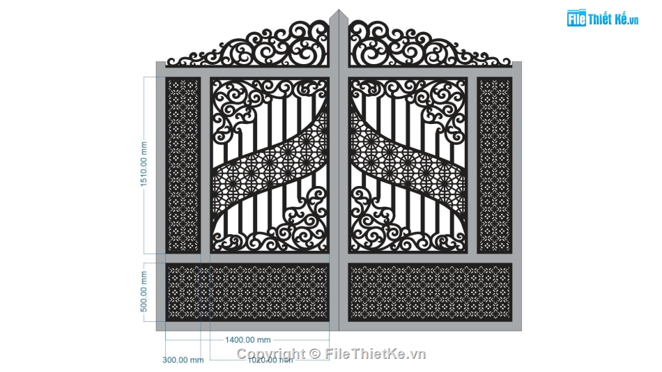 File cổng 2 cánh cnc,cn cổng 2 cánh,dxf cổng 2 cánh