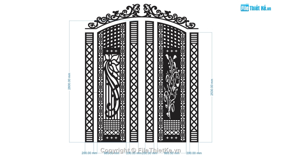 file cnc cổng 2 cánh,mẫu cnc cổng 2 cánh,cắt cnc cổng 2 cánh,cổng 2 cánh cắt cnc