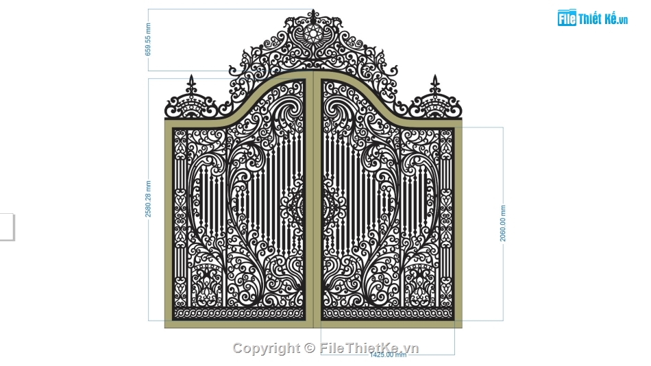 File cổng 2 cánh cnc,File cad cổng 2 cánh cnc,File dxf cổng cnc 2 cánh,mẫu cnc cổng 2 cánh
