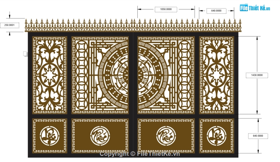 File cổng 2 cánh cnc,cổng phúc lộc,cổng 2 cánh phúc lộc,cnc cổng 2 cánh