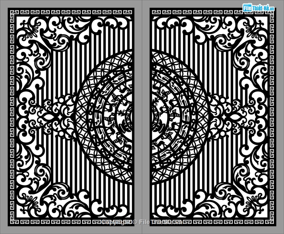 File cổng 2 cánh cnc,cnc 2 cánh,mẫu cổng 2 cánh