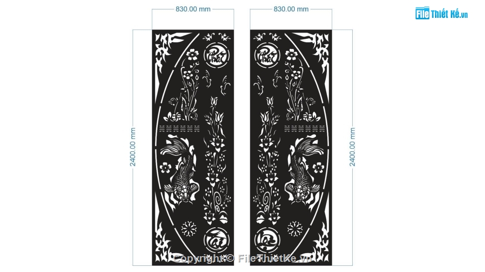 File cổng 2 cánh cnc,cn cổng 2 cánh,cổng dxf