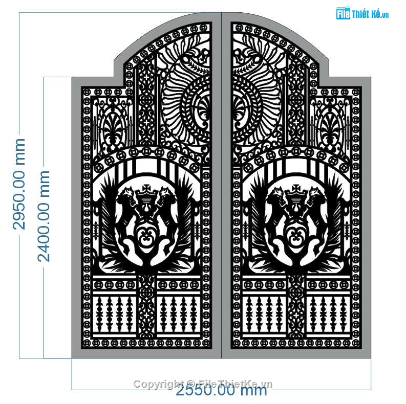File cổng 2 cánh cnc,cn cổng 2 cánh,phù điêu cổng cnc