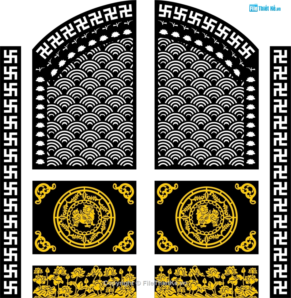 cổng 2 cánh cnc,file cnc cổng 2 cánh,mẫu cnc cổng 2 cánh