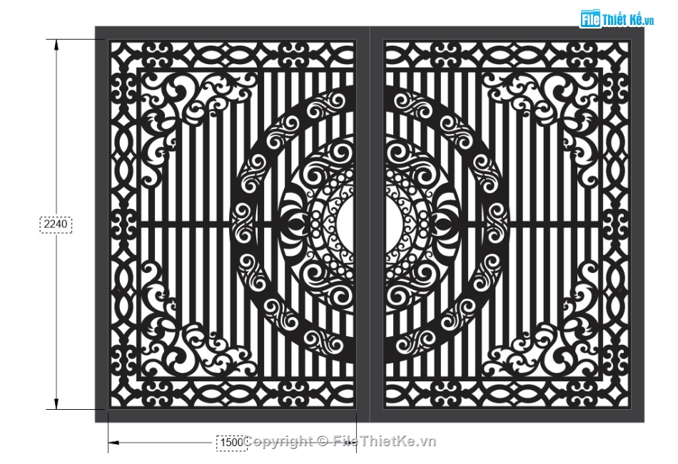 cổng 2 cánh cnc,file cnc cổng 2 cánh,mẫu cnc cổng 2 cánh