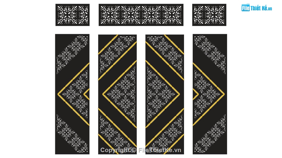 cổng 4 cánh cnc,File cổng 4 cánh,cổng hoa cnc