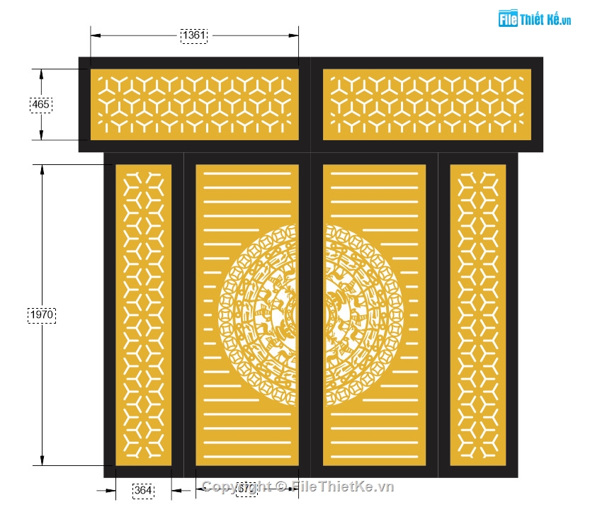 cổng đẹp 4 cánh,file cnc cổng 4 cánh,mẫu cổng 4 cánh