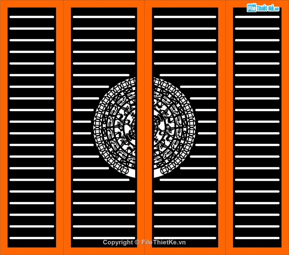 cổng 4 cánh cnc,cổng trống đồng cnc,file cnc cổng 4 cánh