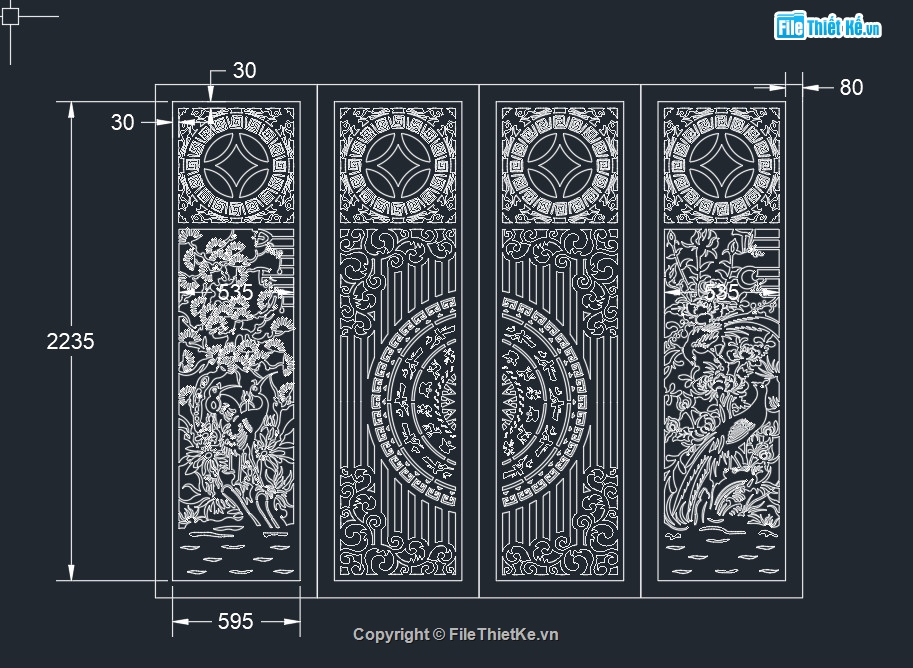 cổng cnc hoa văn trống đồng,cổng 4 cánh cnc,file cnc cổng 4 cánh,mẫu cnc cổng 4 cánh