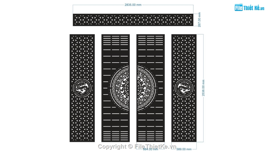cổng 4 cánh cnc,cổng trống đồng cnc,File cổng 4 cánh