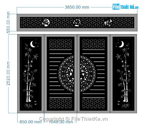cnc phúc,cổng 4 cánh cnc,File cổng 4 cánh