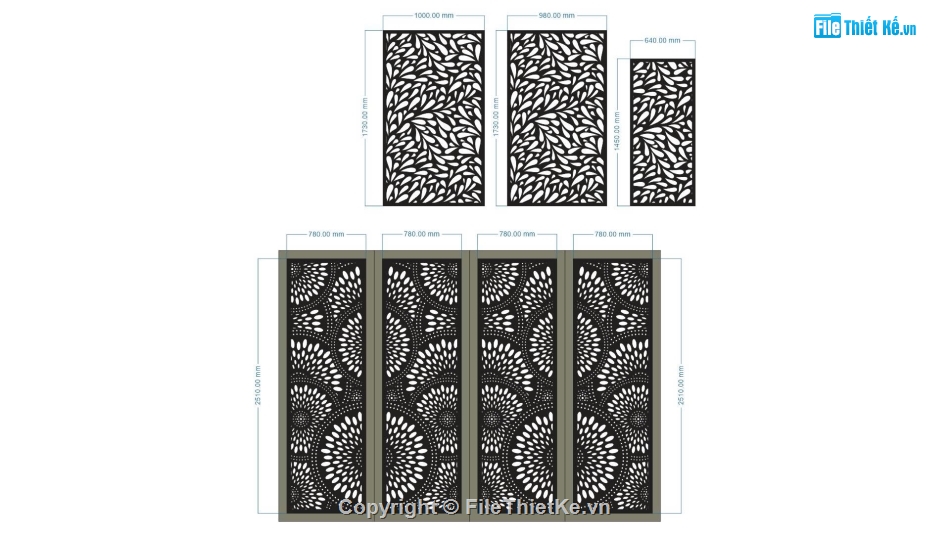 cổng 4 cánh cnc,File cổng 4 cánh,vách lá cnc