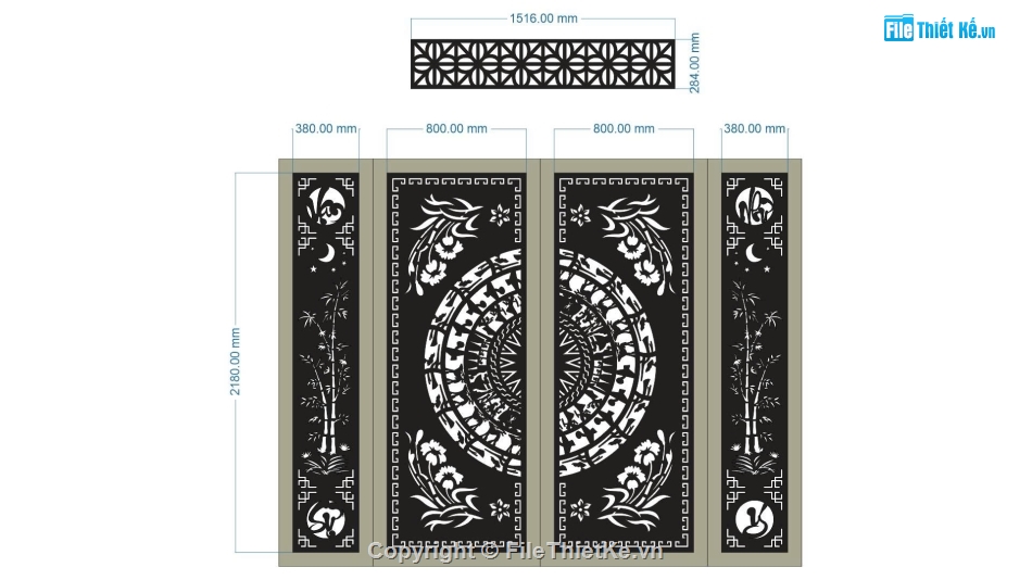 cổng 4 cánh,cổng cnc,cánh cổng đẹp