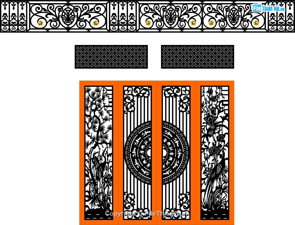 cổng lan can cnc,file cnc cổng lan can,mẫu cnc cổng lan can
