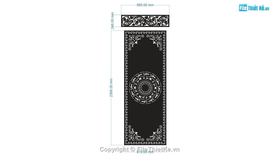 cửa cổng cnc,cửa cổng cnc trống đồng,cổng 1 cánh