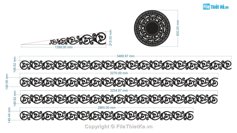 trống đồng,cnc diềm,File dxf trống đồng cnc