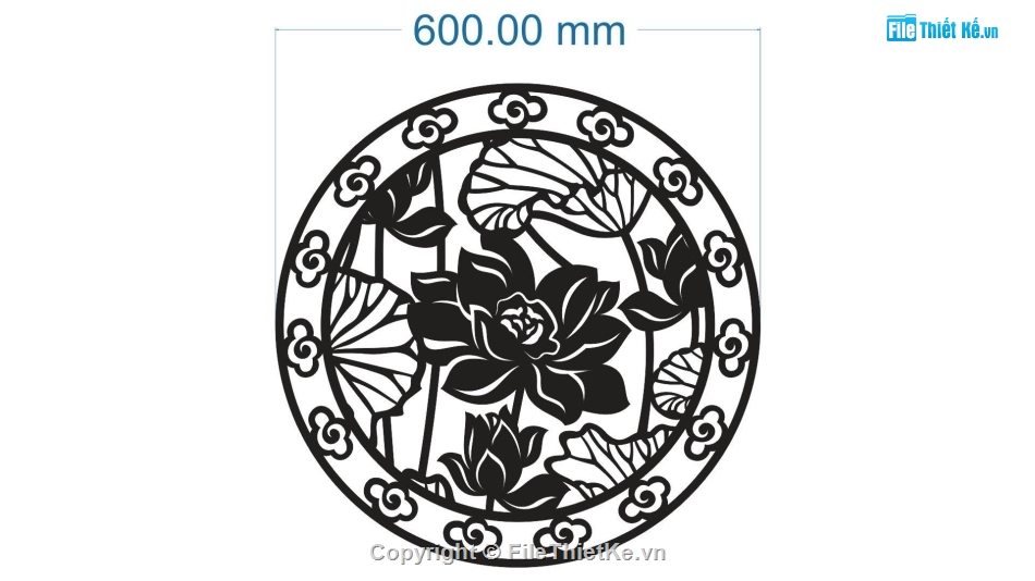 hoa sen cnc,File dxf hoa sen cnc,sen tròn cnc,cnc sen tròn