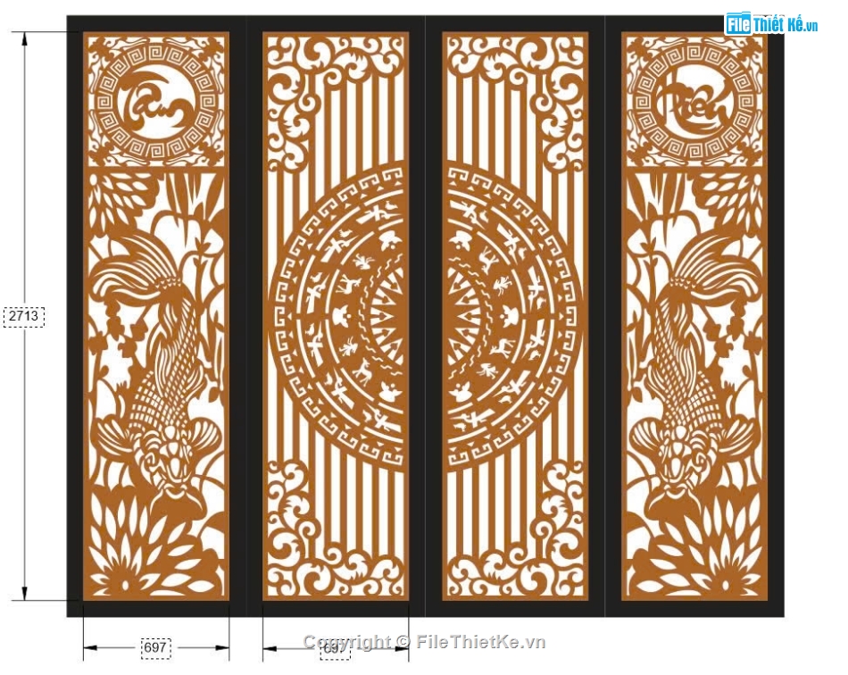 mẫu cổng 4 cánh,file cnc cổng 4 cánh,cổng cnc 4 cánh