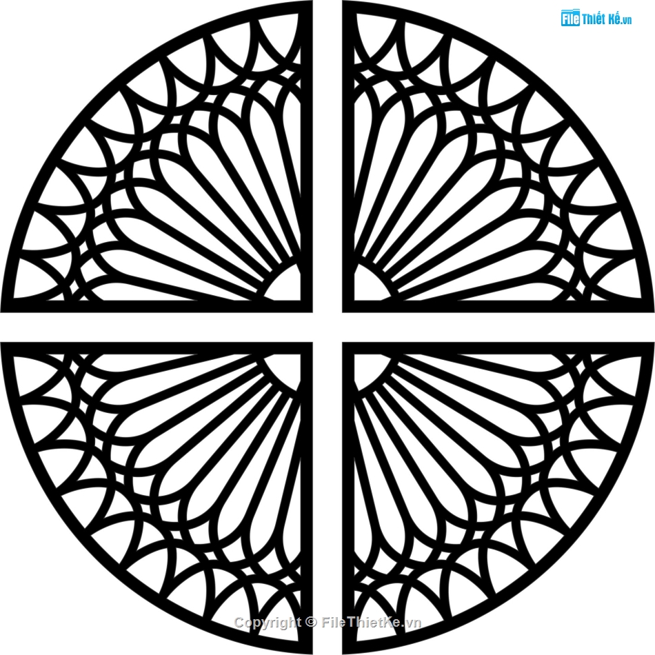 File hoa văn,hoa văn cnc,mái kính,tròn