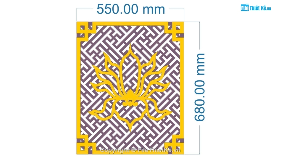 vách cnc,vách cnc chữ vạn,File dxf vách