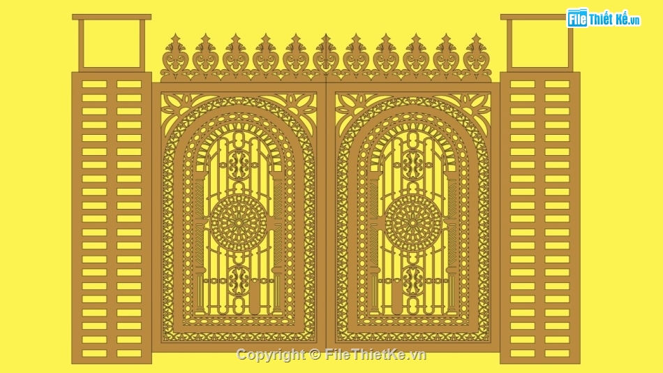 cổng sắt cắt CNC,cnc cửa 2 cánh tân cổ điển,cửa cổng cnc,cổng cắt cnc,file cnc cổng tân cổ điển