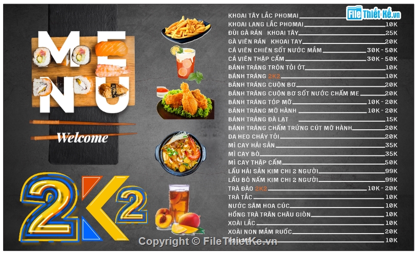 file corel menu quán ăn,Corel draw thiết kế menu,menu quán cà phê,Menu quán trà sữa,corel thiết kế menu