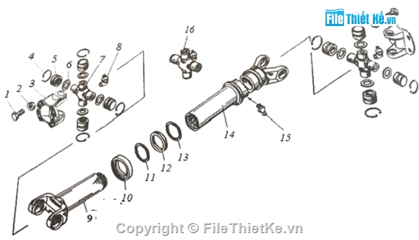 khai thác hệ thống truyền lực,truyền lực trên ô tô KAMAZ 43255,Đồ án ô tô