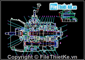 đồ án xe ô tô,bản vẽ đồ án xe ô tô,hệ thống truyền lực trên xe,truyền lực trên xe URAL 4320-10