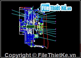 đồ án xe ô tô,bản vẽ đồ án xe ô tô,hệ thống truyền lực trên xe,truyền lực trên xe URAL 4320-10
