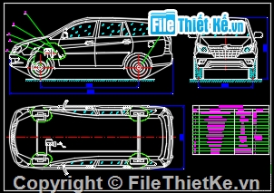 đồ án ô tô,bản vẽ ô tô,phanh xe Toyota Innova 2.0G 2020