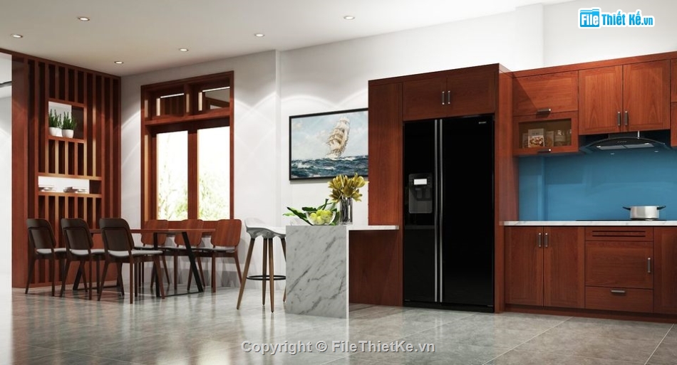 sketchup nội thất phòng bếp,nội thất phòng ngủ,phòng bếp sketchup,phòng bếp hiện đại,phối cảnh phòng ngủ