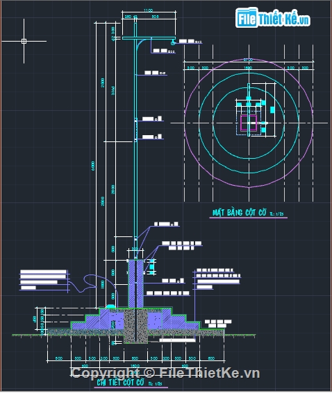 File dwg bản vẽ thiết kế cột cờ trụ sở cơ quan File Dwg Bản Vẽ Thiết Kế Cột Cờ Trụ Sở Cơ Quan