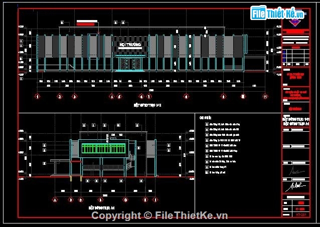 bản vẽ hội trường,file hội trường,bản vẽ cad hội trường,Hội trường công ty