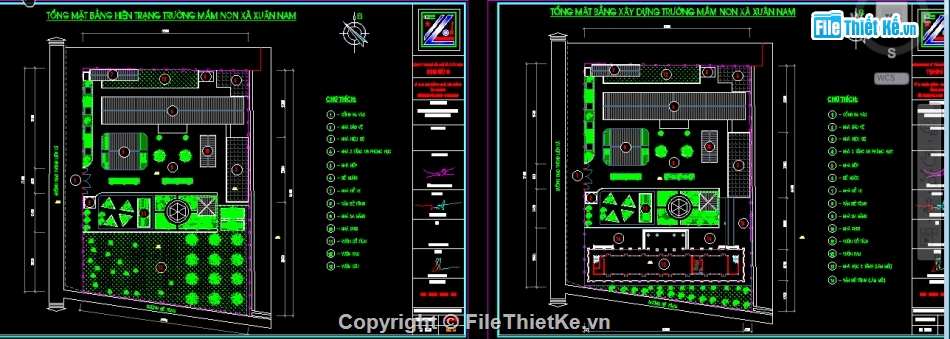 trường mầm non 2 tầng,mầm non 2 tầng 15.7x53.65m,File cad Trường mầm non,File cad 2 tầng 5 phòng học,Nhà lớp học 2 tầng 5 phòng học