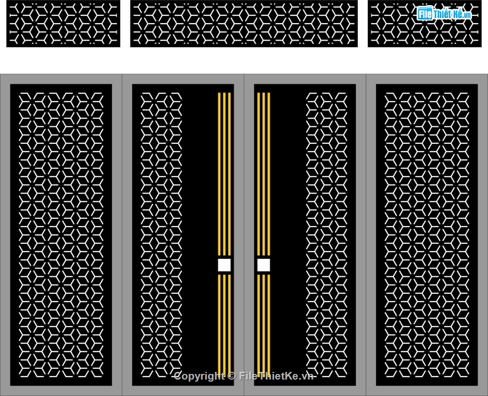cổng 4 cánh cnc,File cổng 4 cánh,cổng dxf