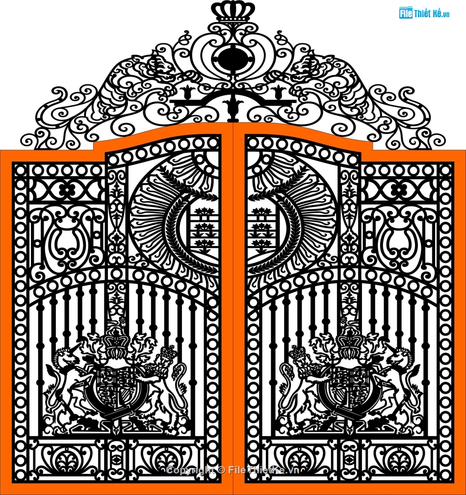 File dxf Cổng CNC đẹp,Cổng hổ cnc,File dxf cổng 2 cánh cnc,Cổng 2 cánh file dxf,file dxf cổng 2 cánh