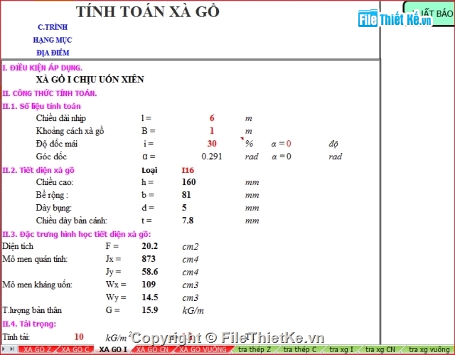 thép hình,tổng hợp thép,các loại xà,xà gồ có ty giằng,không ty giằng