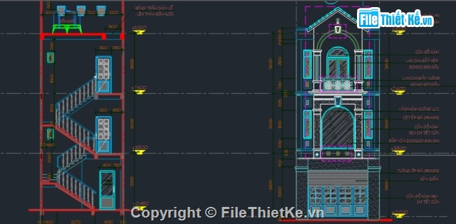 dự toán,công trình nhà dân,hồ sơ bản vẽ,File cad,Thi công nhà