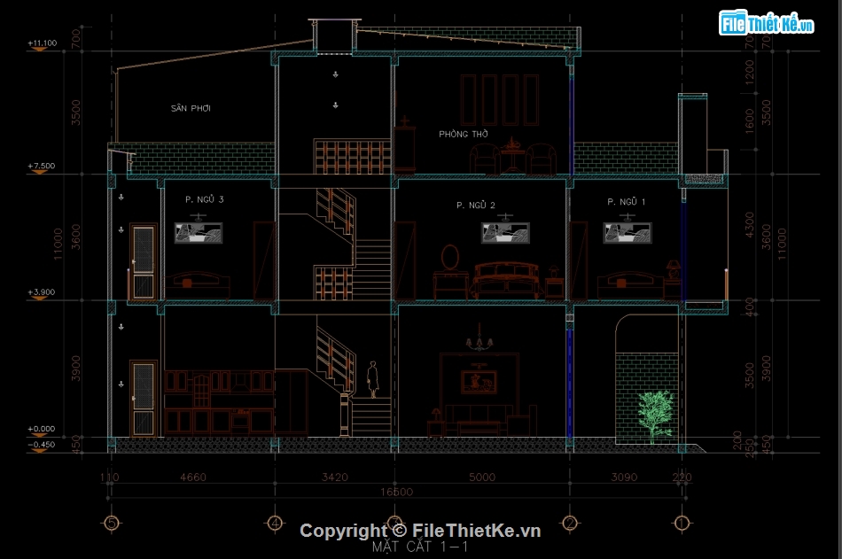 File thiết kế nhà phố 3 tầng,autocad thiết kế nhà phố 3 tầng,nhà phố 3 tầng 5x16.5m,hồ sơ bản vẽ nhà phố hiện đại,full bản vẽ nhà phố rộng 5m