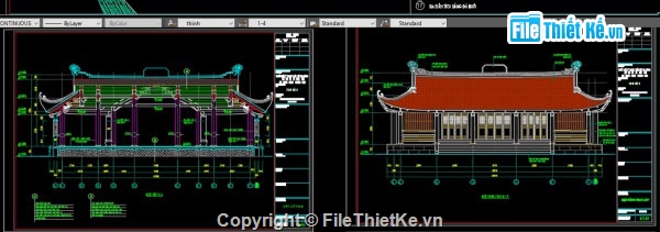chùa,file chùa,bản vẽ chùa
