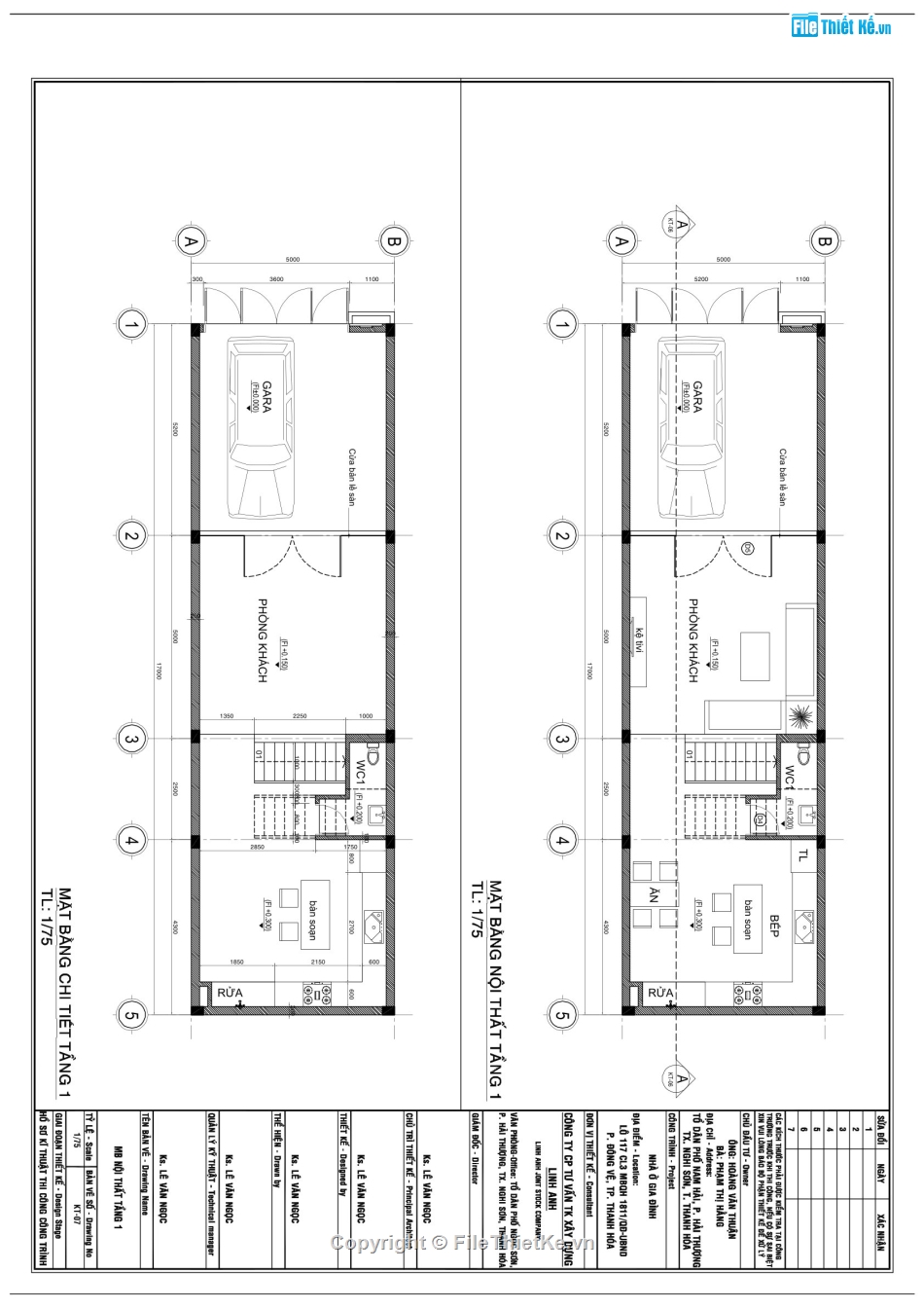 thiết kế nhà 2.5 tầng,File cad nhà phố 2.5 tầng,bản vẽ nhà phố 2 tầng,mẫu nhà phố 2 tầng 5x18.2m,kiến trúc nhà phố 2.5 tầng